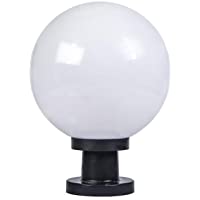 Los mejores  - Luces poste bola mediterráneas Lámpara mesa pilar acrílico aluminio Creativo IP55 Impermeable Globo aire libre Columna…